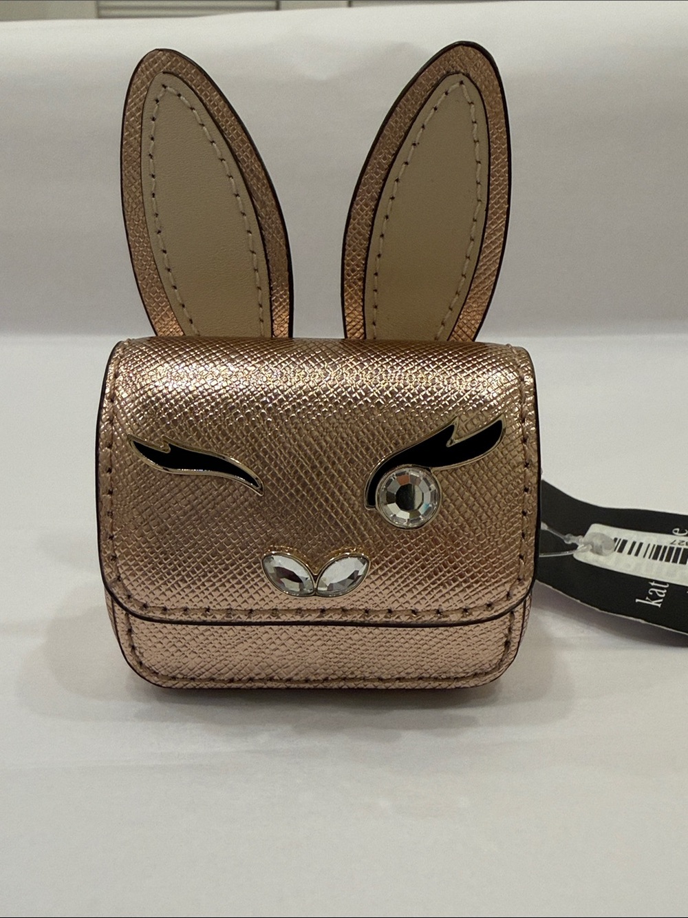 kate spade Bunbun Rose Gold Metallic Saffiano AirPod Pro Case